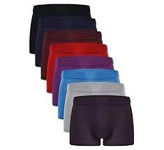 youlehe Men's Underwear Soft Bamboo Viscose Boxer Briefs Stretch Trunks Pack Of 8 XL