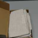 ATLINIA 100% Linen Pillowcases Set of 2, King Size 20" x 36" Pillow Case, Linen Pillow Sham (Natural)