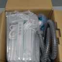 Bubble Bath Massager Mat for Bathtub, 47.24" x 14.57" Full-Body Heated Air Spa with 6-Level Adjustable Bubbles, Non-Slip Waterproof Design, Remote Control, For Stress, Muscle Relief & Relaxation, Aqua