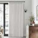 PleatedDrapes Beige White Sheer Linen Curtains 96 Inches Long for Bedroom, Neutral Modern Window Pinch Pleat Living Room Curtain for Sliding Glass Doors Light Filtering with Hooks 40" x 96"x 2Panels