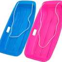 2-Person Sled for| 35" All-Season Toboggan | Reinforced Structure | High Weight Capacity | for Snow, Beach & Park