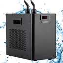 Poafamx 42gal Aquarium Chiller 1/10 HP Water Chiller Hydroponics Cooler 160L Fish Tank Cooling System with Quiet Compressor Refrigeration for Saltwater Freshwater Axolotl Coral Jellyfish