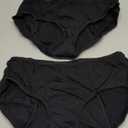 INNERSY Period Underwear for Women High Waisted Leak-Proof Postpartum Menstrual Panties  Only 2 Pack (Classic Black, XX-Large)