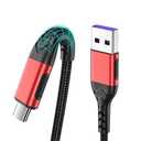 Durcord USB C Charger Cable, Upgarded 2Pack 6ft USB Fast ChargingType C Charging Cord Cable, Type C Charger Premium Nylon Braided USB Cable Compatible with iPhone 15 Pro/Plus/Max/Android/Phone/Pad-Red