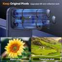 Jeluse Compatible with iPhone 17 Pro Camera Lens Protector, Strong Adhesion Full Coverage Metal Aluminum Alloy Ultra Clarity Tempered Glass Camera Screen Protector