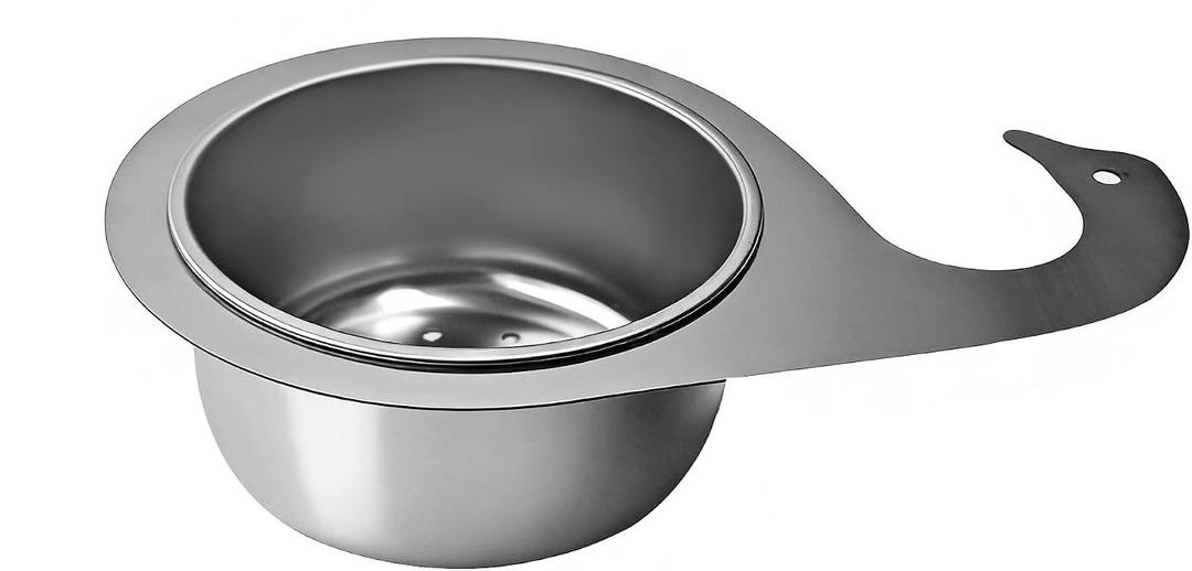 1pcs Swan-Shaped Drain Basket, Stainless Steel Sink Strainer Catcher Multi-Functional Quick Drain Kitchen Filter for Fruits Vegetables, Faucet Hanging (Small)