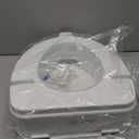 Drive Medical 770-626 AquaSense Raised Toilet Seat with Lid, Standard Seat, White