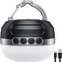 LED Camping Lantern Rechargeable 1400LM, Up to 420H Running Time Camping Tent RGB Light, 10400mAh Emergency Hanging Light for Hurricane, Power Outages, Home, Hiking