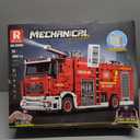 Reobrix Fire Truck Building Set for Adults, Big Rescure Fire Vehicle with Water Spray Device, APP and Remote Control Firetruck Bricks 22008, Fire Engine Building Kit for Men, Ideal Gifts for Kids 14+, Large