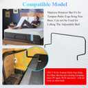 62004008 Across Mattress Retainer Bar Fit Tempur-Pedic Ergo King Size Base | 30 inches foot retainer bar for adjustable bed, mattress retainer bar model fits tempur-pedic ergo king size base, non-slip