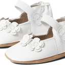 Robeez Baby Girls and Unisex Soft Soles Slip-Resistant Crib Shoes Slippers for Infant and Toddler, 0-24 Months (Briana White)