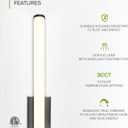 ASD 36" LED Linear Vanity Light Fixture, Modern Bathroom Sconce 3 Color 3000K-5000K, Dimmable, 30W 2100LM, Energy Star & ETL Listed Over Mirror Makeup Slim Bar for Bedroom, Cabinets Black