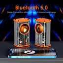 Transparent Wireless Bluetooth Speaker Portable Mini Speaker with LED Colorful Lights Stereo Sound TWS Small Speakers for Office, Party Camping, Shower, Home, Travel