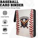 Baseball Card Binder,9 Pocket Trading Card Zip Binder, 900 Pockets Holder Sheets Display Storage Protectors, Baseball