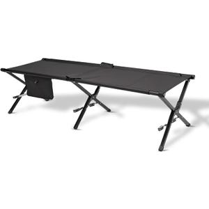 Ultralight Camping Cot for Adults, 120kg Sleeping Support Camping Bed, Easy Setup, Foldable and Portable for Backpacking, Hiking and Travel, 190X63X43cm