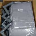 Baby Playpen with Mat, 50 x 50 Inch Play Pen Playards, Playpen for Babies and Toddlers, Baby Playard for Indoor & Outdoor Active Center Game Fence, Skin-Friendly Fabric and Soft Breathable Mesh (Grey)