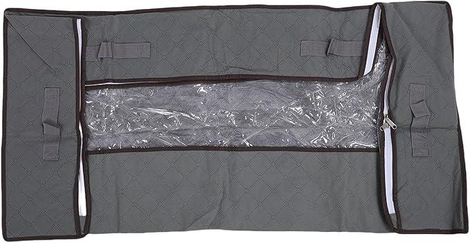 Underbed Storage Bags for Bedding, 45L Under Bed Storage Bag 20x36x7" Transparent Window Large Opening Closet Organizer Clothes Storage Bin for Clothes Quilts Blankets Bedding 3 Pack