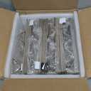 EHWINE 20 Pack Acrylic Sign Holder 4 x 6, Double Sided Gold Picture Frame Stand up Table Top Sign Holders, Clear Display Stand Menu Flyer Holder for Wedding Party