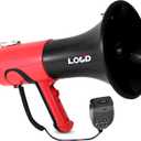 Pyle Portable Megaphone Bullhorn - Bluetooth Compatible PA Speaker with Built-in Voice Changer, 1500 Yard Range, Siren, 100W Adjustable Vol Control, Loudspeaker for Outdoor Sports & Safety Drills