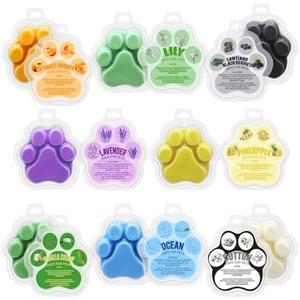 8 Pack Scented Wax Melts, Natural Soy Wax Assorted Colored Paw Shaped Tarts - Lavender, Pineapple, Sweet Orange, Cotton, Ocean, Lily, Vanilla&Cream and Blackberry Fragrances for Home