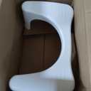 Squatty Potty Simple Curve Bathroom Toilet Stool 7" White