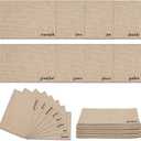 16 Pcs Thanksgiving Rustic Jute Placemat 17 x 11'' Farmhouse Natural Burlap Grateful Grace Warmth Peace Love Gather Joy Family Table Placemat for Fall Thanksgiving Dining Table Decor, 8 Style