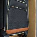 LOVEVOOK Carry on Luggage 22x14x9 Airline Approved, 22 Inch Large Rolling Suitcase with Garment Bag, Spinner Wheels & TSA Lock, 49L Softside Lightweight Underseat Carry-on Luggage for Men Women Travel