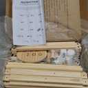 Stuffed Animal Storage Zoo Organizer  Tall Wooden Tower Holder for Large Plush Toys  Vertical Space Saving Cage Display  Kids Playroom Nursery Bedroom Toy Organization Solution (Natural)