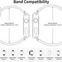 2 x TILON Leopard Bands Compatible for Apple Watch Band 38mm 40mm 41mm/42mm 44mm 45mm, Waterproof Genuine Leather&Soft Silicone Strap Replacement for iWatch Series SE 7 6 5 4 3 2 1 Women Girls (Black)