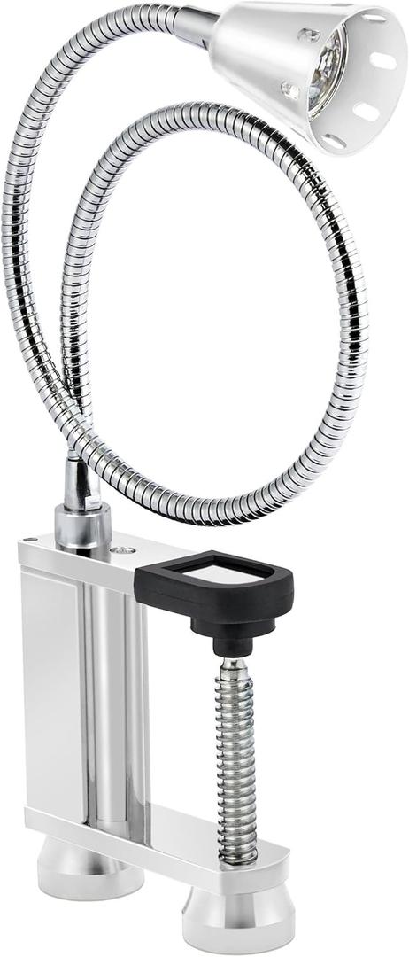 BBQ Grill Lights Magnetic Base Super-Bright LED Lights-360 Degree Flexible Gooseneck, Weather Resistant, Task Lighting Barbecue Grilling Gifts for Men Dad Husband (Silver, 1 Pack)
