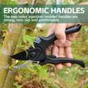 Bypass Secateurs Hand Gardening Pruners Lightweight Garden Pruning Scissors with SK-5 High Carbon Steel Blades and Safety Lock Rust Resistant Gift-Packaged