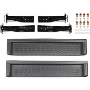 2PCS Side Step Running Board Compatible with 1997-2006 TJ Wrangler 2.4L 4.0L L6 Gas Side Step Nerf Bar Black PW4511