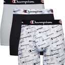 Champion Men's Everyday Active Lightweight Stretch Variety Boxer Briefs - 3 Pack (XL)