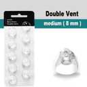 (Double Vent 8mm) Hearing Aid Domes for Oticon Minifit, Oticon Ear Caps Replacements Parts Accessories Domes for Oticon Hearing Aid Supplies Cleaning Kits(30 Pcs)