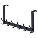 BOOMIBOO Over The Door Hooks, Sturdy Door Hanger, Towel Rack Towel Hooks for Bathroom 12 Hooks Large Over The Door for Bathroom, Bedroom，Kitchen