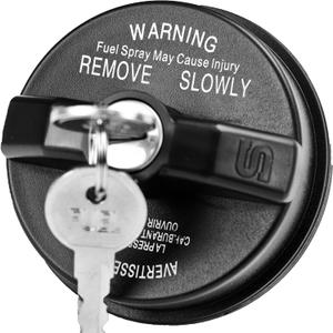 Locking Gas Cap,Lock Fuel Cap Replace 5278655AA For 2000-2020 Dodge Jeep Chrysler - Ram 1500 2500 3500, Journey,Caravan,Charger,Dakota,Durango & Jeep Wrangler JK TJ, Liberty & Chrysler 200 300 Sebring