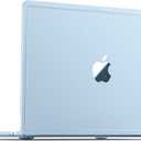 Soonjet Compatible with MacBook Air 13 inch Case M5 M4 M3 M2 2026 2025-2022, Release Model A3449 A3240 A3113 A2681, [True-Tone Color Match] Hard Shell Laptop Cover for MacBook Air 13.6 inch Sky Blue