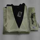 DiBanGu Men's Satin Suit Vest & Tie Set 5PCS Solid Color Dress Waistcoat for Suit or Tuxedo Wedding Party, XL