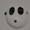 Shy Guy Mask for Halloween Men's Cosplay Costume White Game Mask Halloween Masquerade Props for Kids