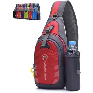 Peicees Chest Crossbody Sling Backpack Bag Travel Bike Gym Daypack for Women Men