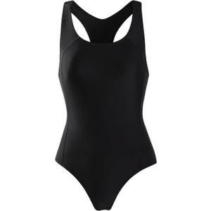 BELEROY Girls' Swimsuit One Piece Swimming Suits Flyback Swimwear for Practice(Black,8)