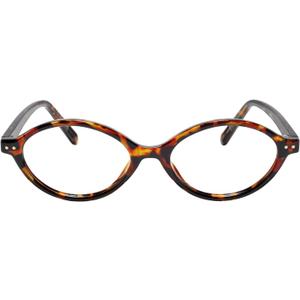 TIJN Olisa Blue Light Blocking Glasses for Women Men,Retro Oval Frame Bluelight Eyeglasses for Gaming/Computer/Screen