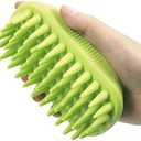 Pet Silicone Shampoo Brush for Long & Short Hair Medium Large Pets Dogs Cats,Shower Wash Curry Brush,Dog hair Products Accessories Dog Back Massage for Long & Short Hair Small Large Pets Dogs(Green)