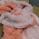 Homemate Heated Blanket Electric Throw - 50"x60" Heating Blanket Throw 1/2/4/6/8 Hours Auto-Off 10 Heat Levels Over-Heat Protection Luxury Faux Fur Sherpa ETL Certification (03 - Pink)