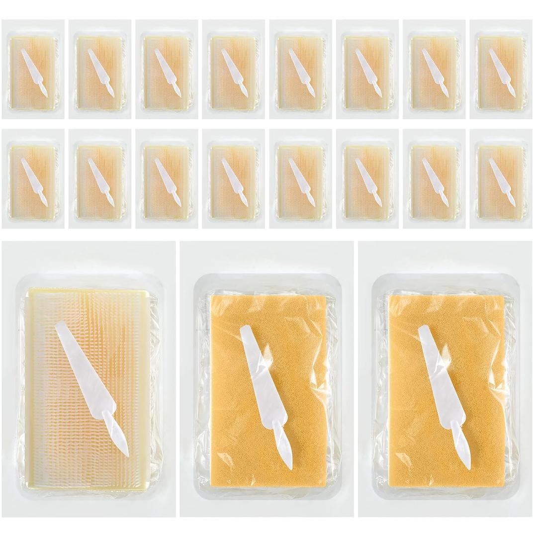 30 Pcs Surgical Hand Scrub Brush with Sponge Disposable Double Sided Cleaning Scrub Brush for Nails Sensitive Skin Wound Care Doctors Office Cat