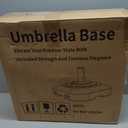 Umbrella Base with Wheels, Umbrella Stand Base Heavy Duty 100lb Windproof, Fillable Umbrella Base Mobile Square Umbrella Stand Outdoor Base for Patio, Deck, Poolside, Lawn, Fits Most Sized Umbrellas