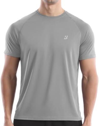 Roadbox Men's Rash Guard Short Sleeve, UPF 50+ UV Sun Protection Swim Shirts, Quick Dry Lightweight Water Surf Beach T-Shirt, 3XL