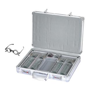 104 Trial Lens Set, JS-104 Optical Trial Lens Set with Metal Rim Aluminum Case Optometry Equipment for Optometrists, Vision Test, Free Trial Frame, Trial Lenses
