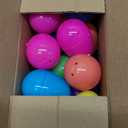 24 Pcs Easter Eggs with 3D Print Easter Bunny Prefilled Easter Eggs with Mini Toys Inside for Kids Girls Boys Easter Basket Stuffers Party Favors Easter Egg Fillers