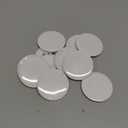 Plain White Blank Pinback Buttons Badge Glossy Round Crafts (2.25 inch, 10 Pcs)